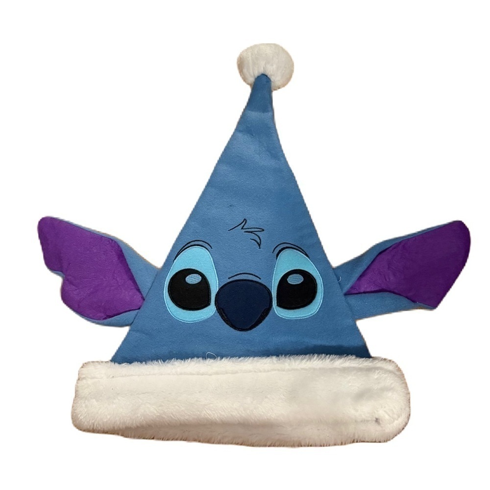 Disney Stitch Christmas Hat Lilo Blue Santa
